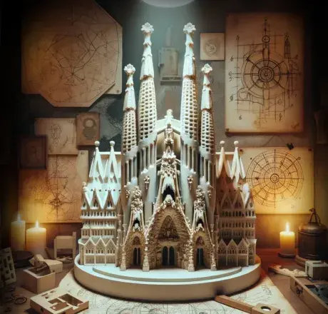 Maqueta de la Sagrada Familia en el escape room Misión GaudÍ