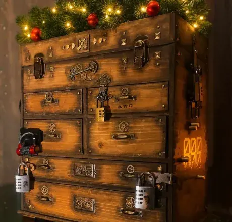 Steampunk Box escape room portátil en Barcelona